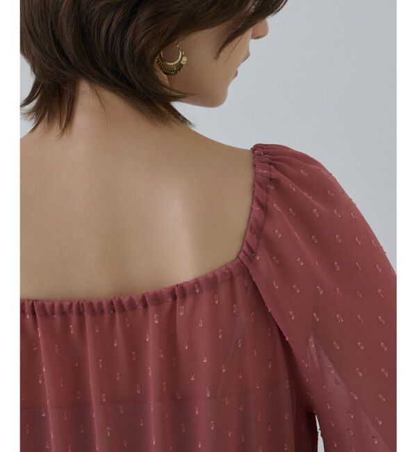 GRACE CONTINENTAL「レースコンビカットジャガードワンピース」|ワンピース|