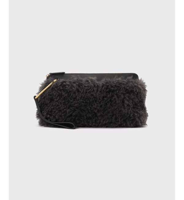  「ORSETTO MORBIDO BAG」|クラッチバッグ|ブラック