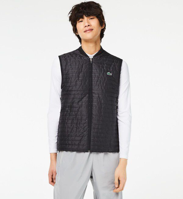 LACOSTE「リバーシブルパッデッドベスト」|ベスト・ジレ|グレー