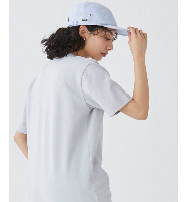 LACOSTE「鹿の子地ジェットキャップ」|キャップ・キャスケット|ライトブルー
