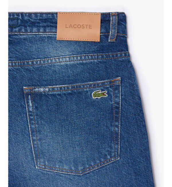 LACOSTE「オーガニックコットン ベーシック ルーズフィット ストレートデニムパンツ」|デニム|