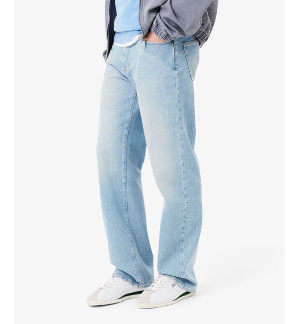 LACOSTE「オーガニックコットン ベーシック ルーズフィット ストレートデニムパンツ」|デニム|