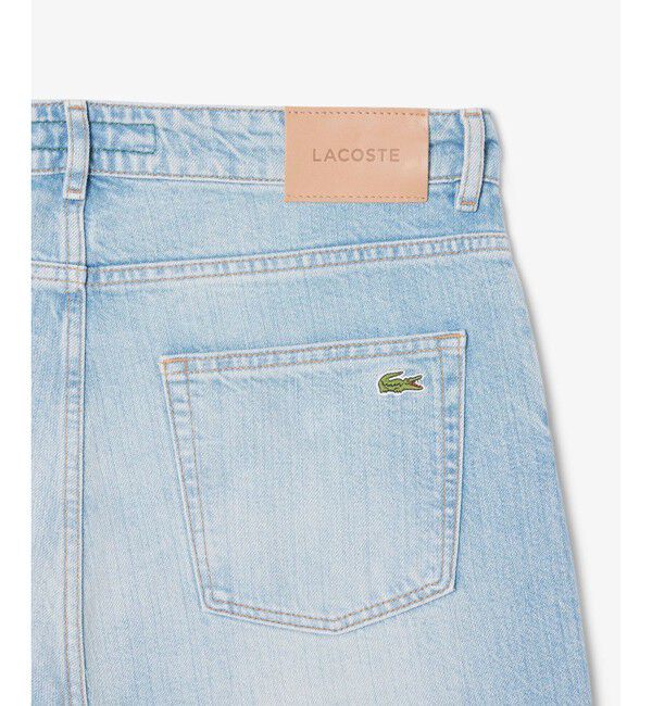 LACOSTE「オーガニックコットン ベーシック ルーズフィット ストレートデニムパンツ」|デニム|