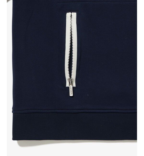 LACOSTE「スリーブラインダブルフェイス鹿の子地半袖Tシャツ トレーナー」|スウェット・ジャージ|