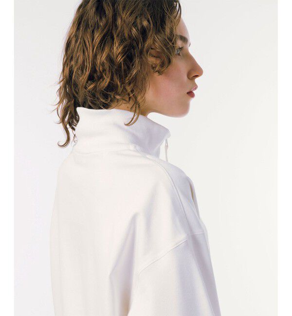 LACOSTE「接触冷感 吸水速乾 COOL MAX クールマックス クロップド ハーフジップスウェット トレーナー」|スウェット・ジャージ|