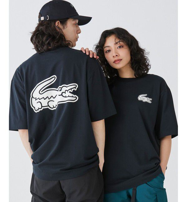 LACOSTE「【オンライン限定】LACOSTE オーバーサイズ バック プリント Tシャツ」|Tシャツ・カットソー|ブラック