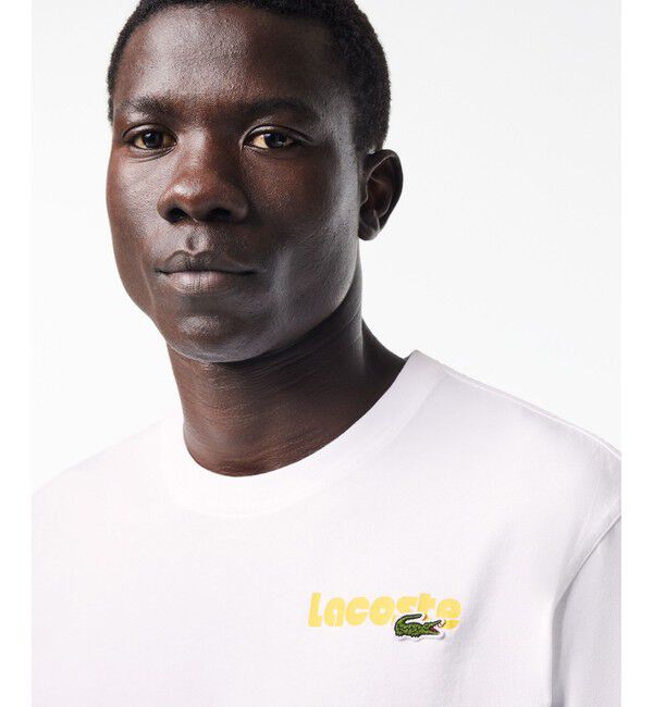LACOSTE「リピートネームバックプリントTシャツ」|Tシャツ・カットソー|