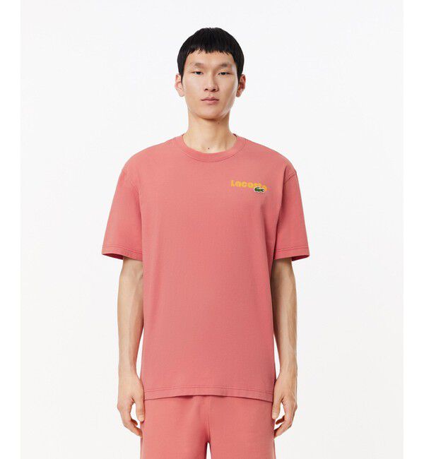 LACOSTE「リピートネームバックプリントTシャツ」|Tシャツ・カットソー|
