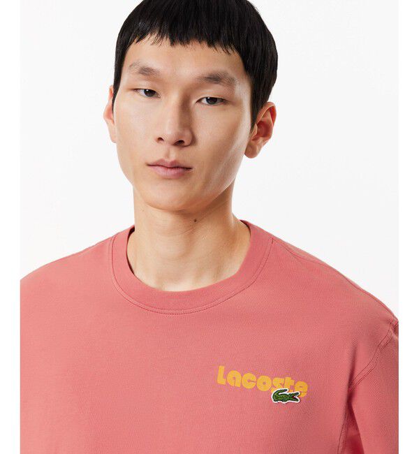 LACOSTE「リピートネームバックプリントTシャツ」|Tシャツ・カットソー|