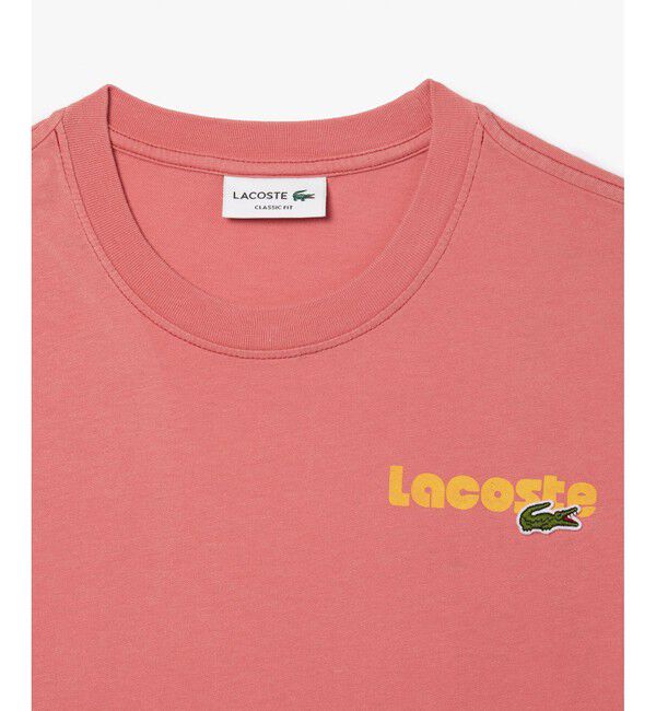 LACOSTE「リピートネームバックプリントTシャツ」|Tシャツ・カットソー|