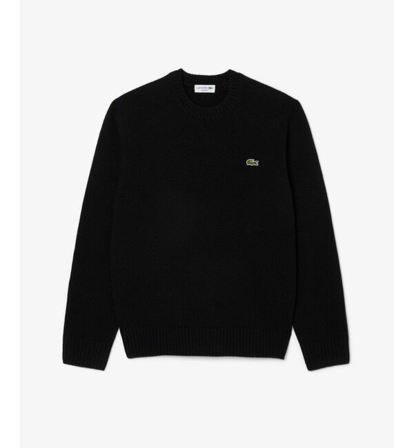 LACOSTE「エッセンシャルカシミヤニットセーター / 3Dシームレスニット」|ニット・セーター|ブラック