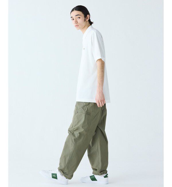 LACOSTE「通気性 イージーケア 軽量鹿の子ピケ L.12.12ライトウェイト半袖ポロシャツ」|ポロシャツ|