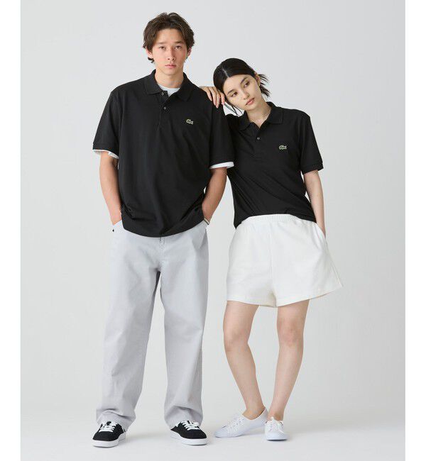 LACOSTE「通気性 イージーケア 軽量鹿の子ピケ L.12.12ライトウェイト半袖ポロシャツ」|ポロシャツ|