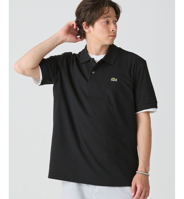 LACOSTE「通気性 イージーケア 軽量鹿の子ピケ L.12.12ライトウェイト半袖ポロシャツ」|ポロシャツ|