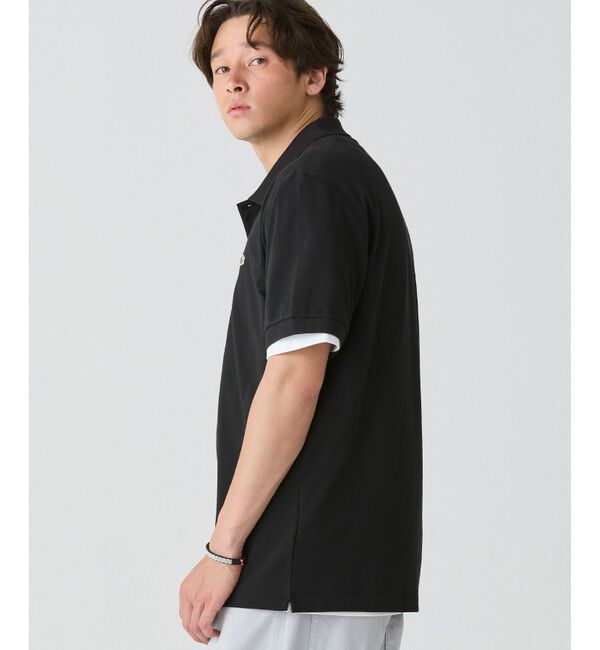 LACOSTE「通気性 イージーケア 軽量鹿の子ピケ L.12.12ライトウェイト半袖ポロシャツ」|ポロシャツ|