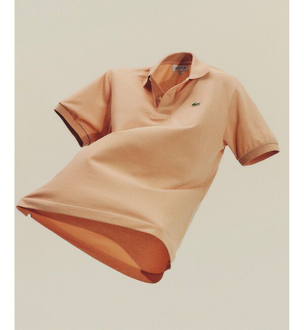 LACOSTE「通気性 イージーケア 軽量鹿の子ピケ L.12.12ライトウェイト半袖ポロシャツ」|ポロシャツ|ブラウン