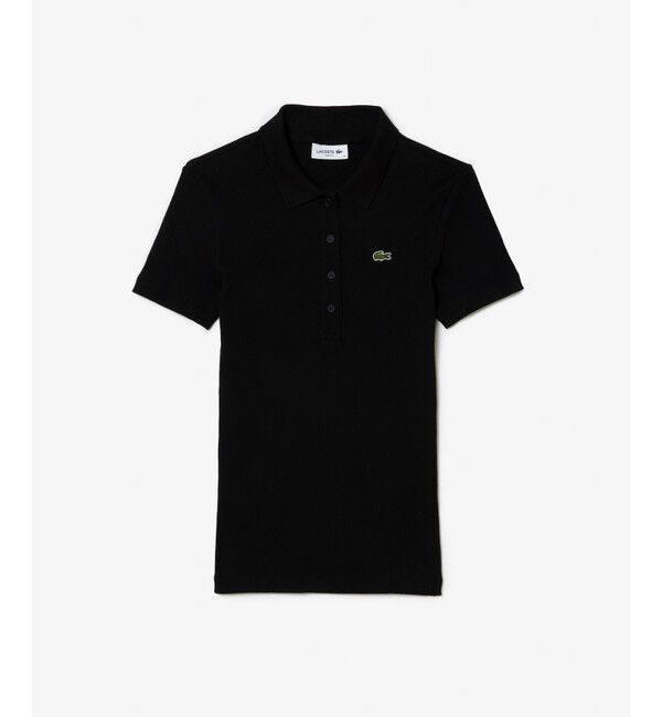 LACOSTE「タイトフィットリブニットポロシャツ」|ポロシャツ|