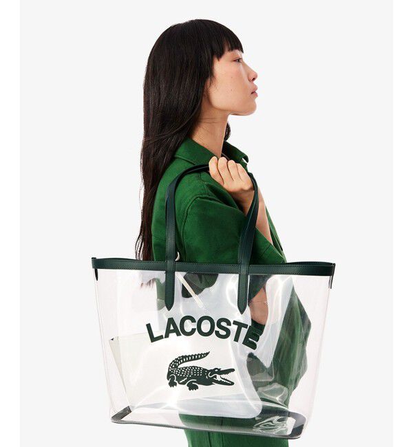 LACOSTE「アンナシーズナル クリアトートバッグ」|トートバッグ|クリア