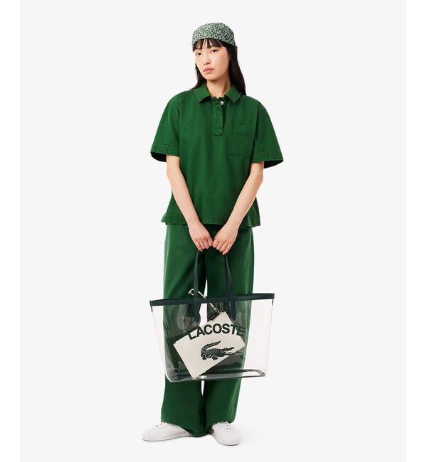 LACOSTE「アンナシーズナル クリアトートバッグ」|トートバッグ|