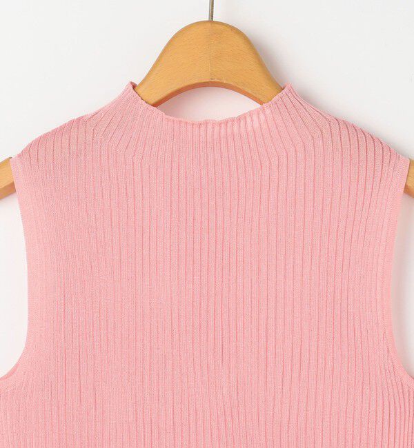 NOLLEY'S「《手洗い可能》《アンサンブル対応》シアーリブノースリーブプルオーバーニット」|ニット・セーター|