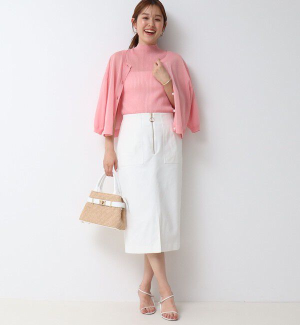 NOLLEY'S「《手洗い可能》《アンサンブル対応》シアーリブノースリーブプルオーバーニット」|ニット・セーター|