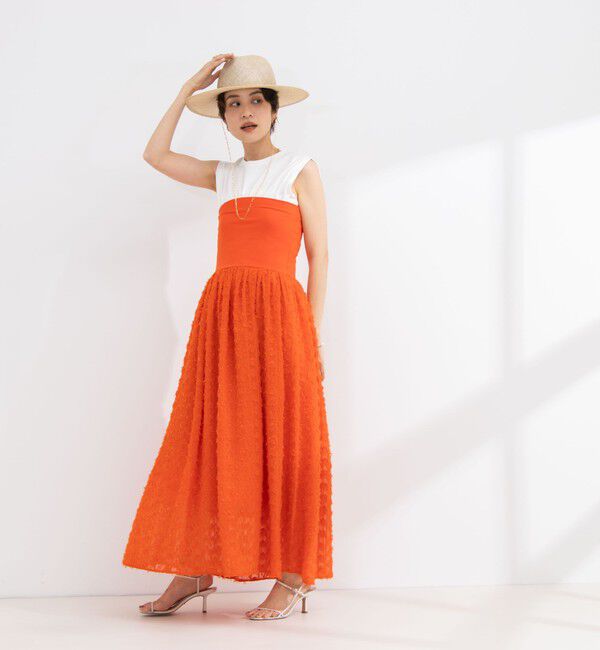 NOLLEY'S「2WAYカットジャガードドッキングワンピース」|ワンピース|