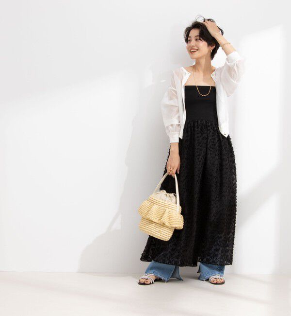 NOLLEY'S「2WAYカットジャガードドッキングワンピース」|ワンピース|