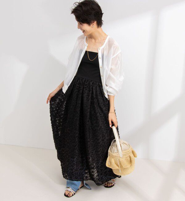 NOLLEY'S「2WAYカットジャガードドッキングワンピース」|ワンピース|