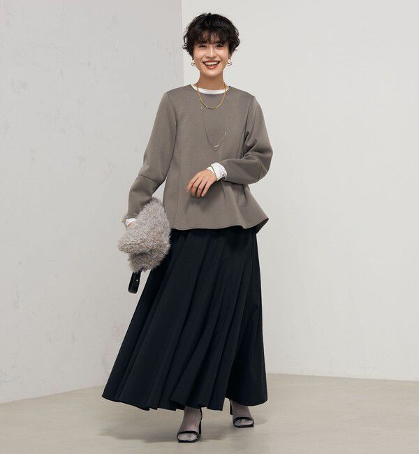 NOLLEY'S「ウォッシャブルエアボールフレアプルオーバーカットソー」|Tシャツ・カットソー|