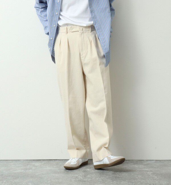 WORK ABOUT「NSOK デニム2タックワイドパンツ 25SS」|デニム|