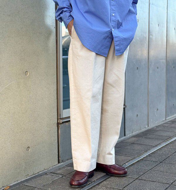 WORK ABOUT「NSOK デニム2タックワイドパンツ 25SS」|デニム|
