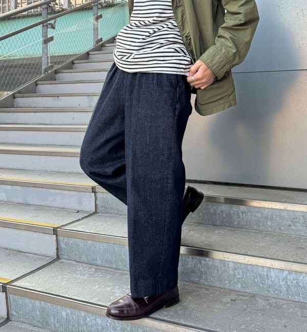 WORK ABOUT「NSOK デニム2タックワイドパンツ 25SS」|デニム|