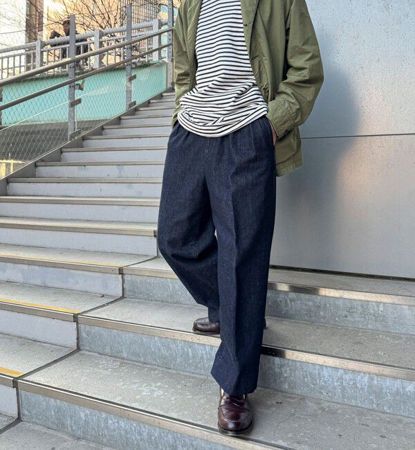 WORK ABOUT「NSOK デニム2タックワイドパンツ 25SS」|デニム|