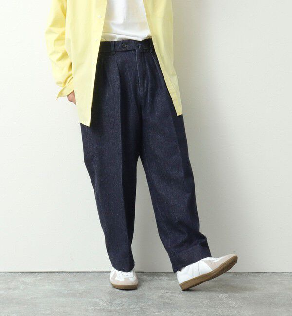 WORK ABOUT「NSOK デニム2タックワイドパンツ 25SS」|デニム|