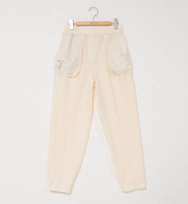 NOLLEY'S「ウォッシャブル裏起毛イージーテーパードパンツ」|チノ|