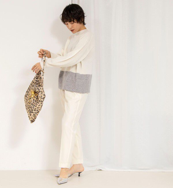 NOLLEY'S「ウォッシャブル裏起毛イージーテーパードパンツ」|チノ|