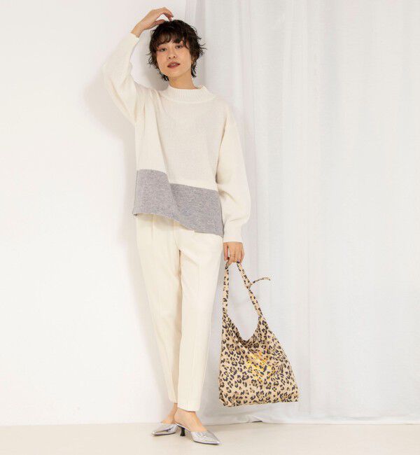 NOLLEY'S「ウォッシャブル裏起毛イージーテーパードパンツ」|チノ|