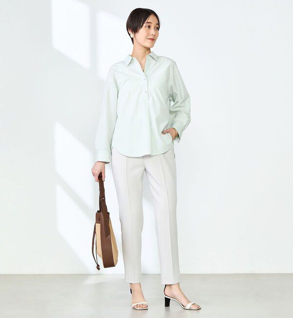 NOLLEY'S sophi「パール釦スキッパーシャツ」|シャツ・ブラウス|