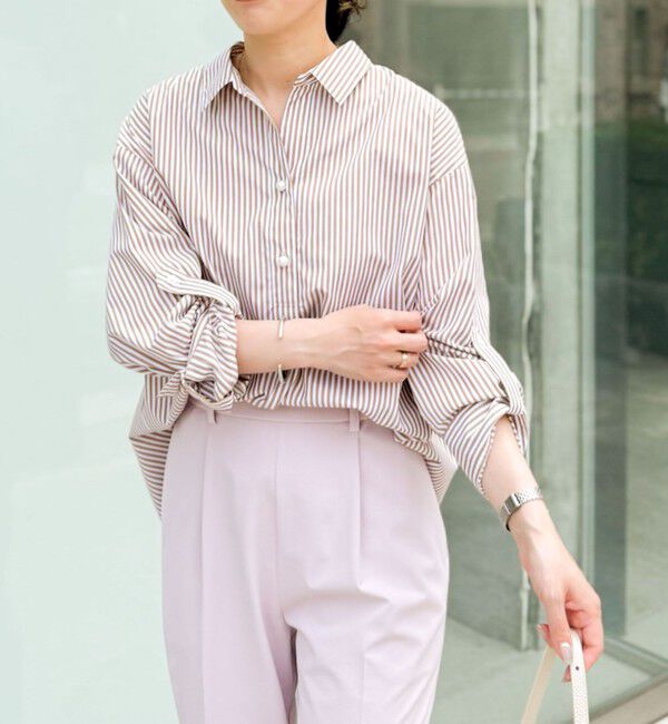 NOLLEY'S sophi「パール釦スキッパーシャツ」|シャツ・ブラウス|