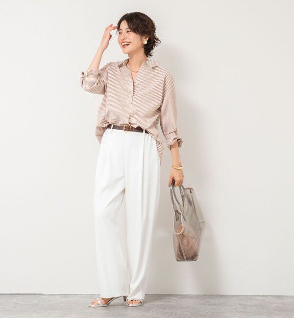 NOLLEY'S sophi「パール釦スキッパーシャツ」|シャツ・ブラウス|