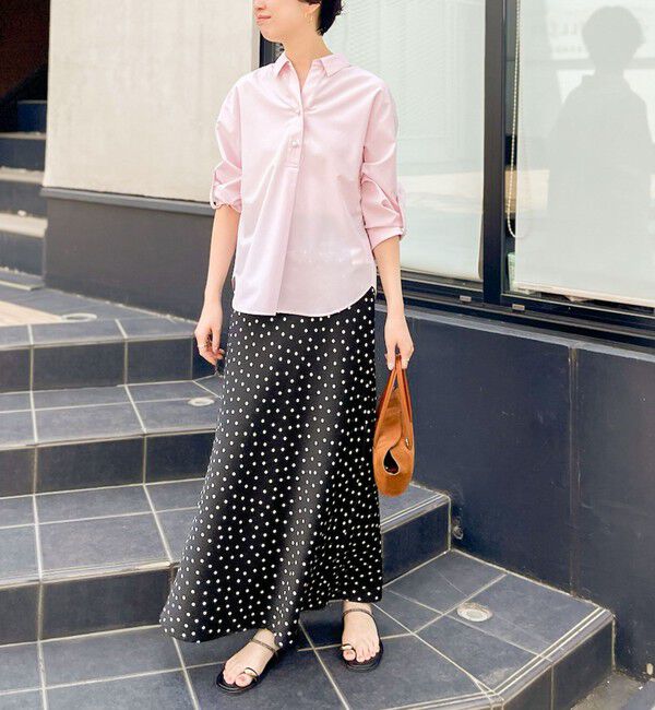 NOLLEY'S sophi「パール釦スキッパーシャツ」|シャツ・ブラウス|