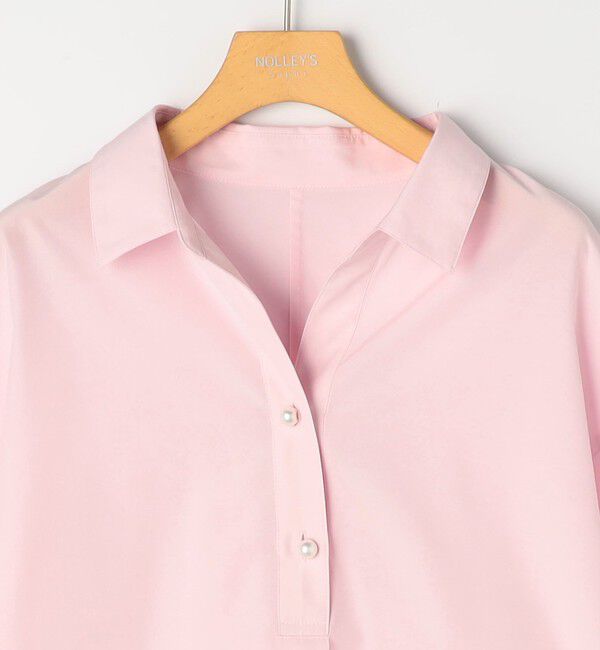 NOLLEY'S sophi「パール釦スキッパーシャツ」|シャツ・ブラウス|