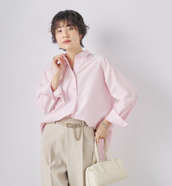 NOLLEY'S sophi「パール釦スキッパーシャツ」|シャツ・ブラウス|