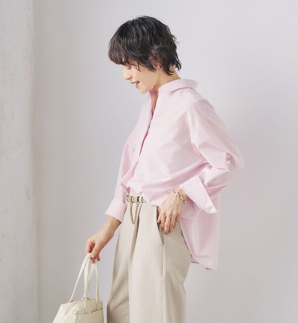 NOLLEY'S sophi「パール釦スキッパーシャツ」|シャツ・ブラウス|