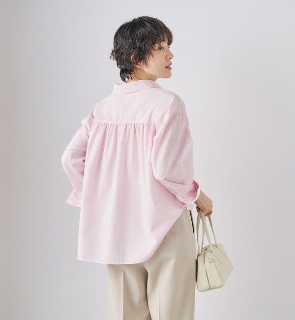 NOLLEY'S sophi「パール釦スキッパーシャツ」|シャツ・ブラウス|