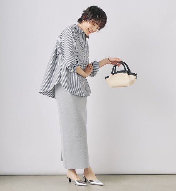 NOLLEY'S sophi「パール釦スキッパーシャツ」|シャツ・ブラウス|