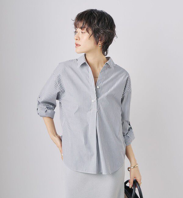NOLLEY'S sophi「パール釦スキッパーシャツ」|シャツ・ブラウス|