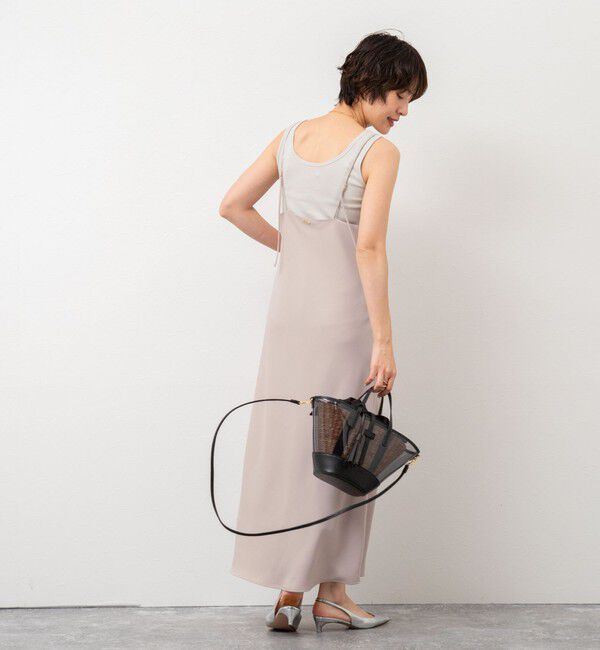 NOLLEY'S sophi「ウォッシャブルマットサテンキャミワンピース」|ワンピース|