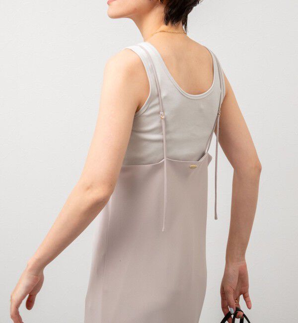 NOLLEY'S sophi「ウォッシャブルマットサテンキャミワンピース」|ワンピース|