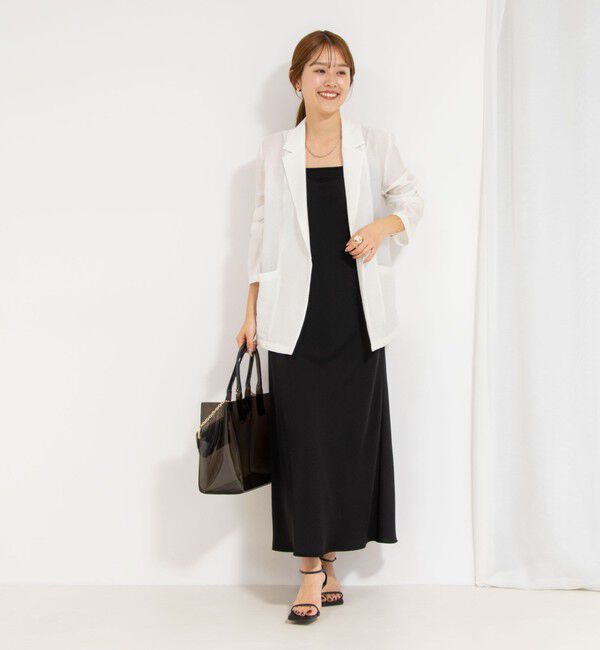 NOLLEY'S sophi「ウォッシャブルマットサテンキャミワンピース」|ワンピース|